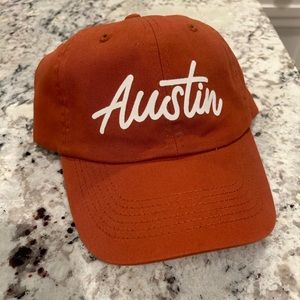Austin Hat - hand lettered
